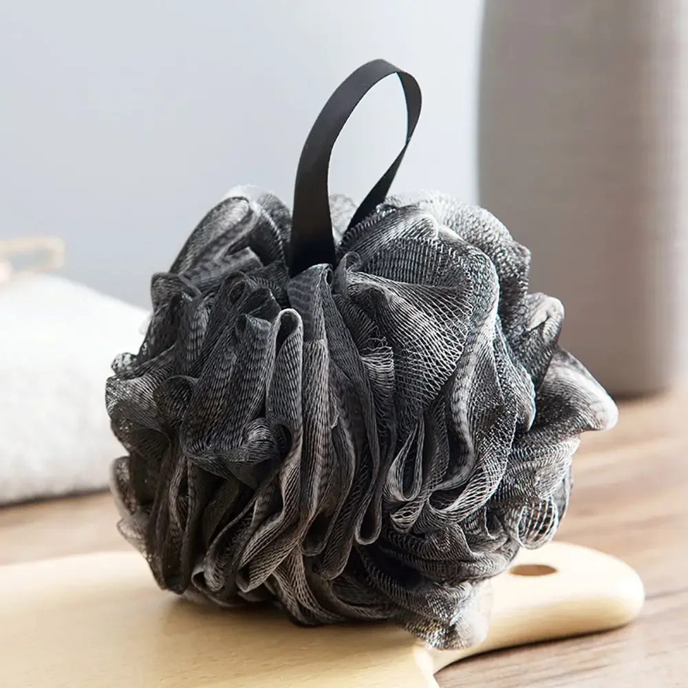 Weiche Dusche Mesh Schäumen Schwamm Peeling Wäscher Schwarz Bad Blase Ball Körper Haut Reiniger Reinigung Werkzeug Bad Zubehör Image