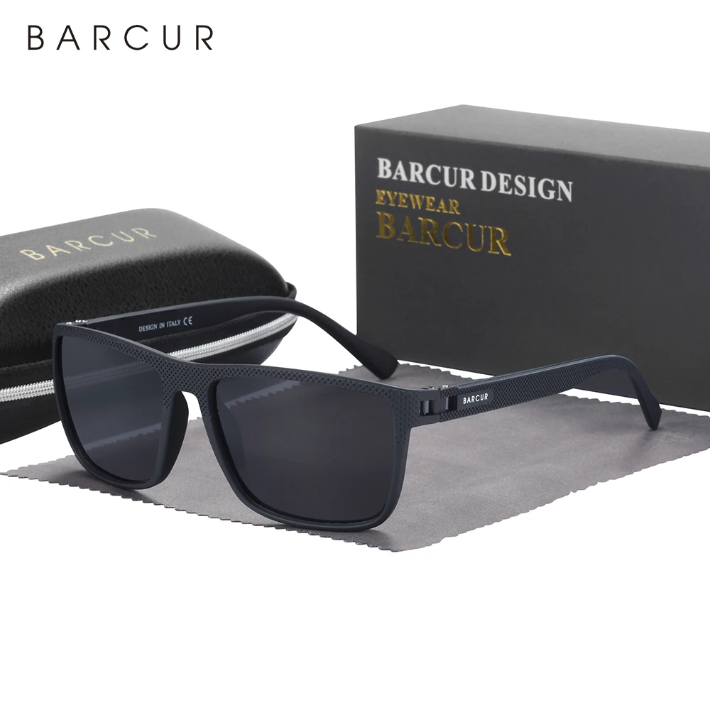 BARCUR Männer Polarisierte Sonnenklasse TR90 Leichte Angeln Reise Sonnenbrille Frauen Outdoor Brillen Zubehör Oculos Image