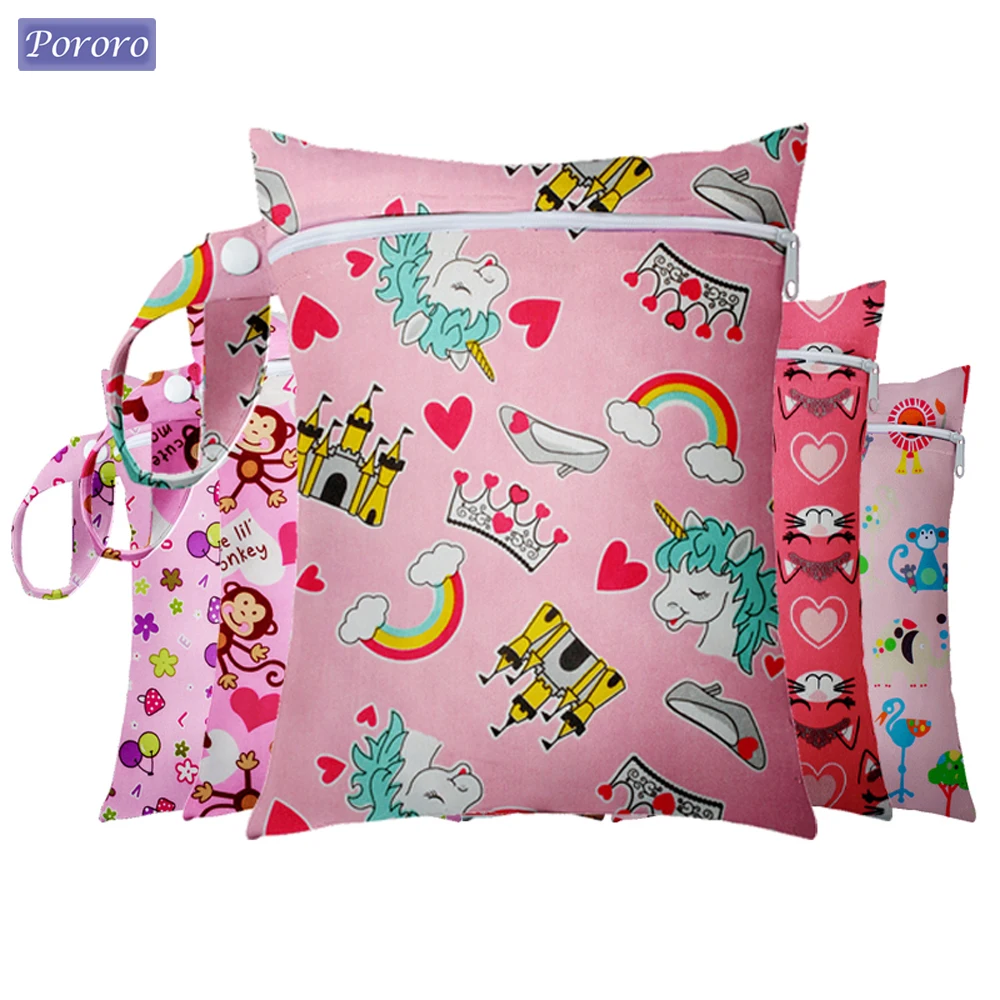 Baby Windel Tasche Mini Größe 25x20cm Wasserdicht Einzigen Tasche Windel Tasche Reise Nass Trocken Taschen für Babys tuch Windel Image