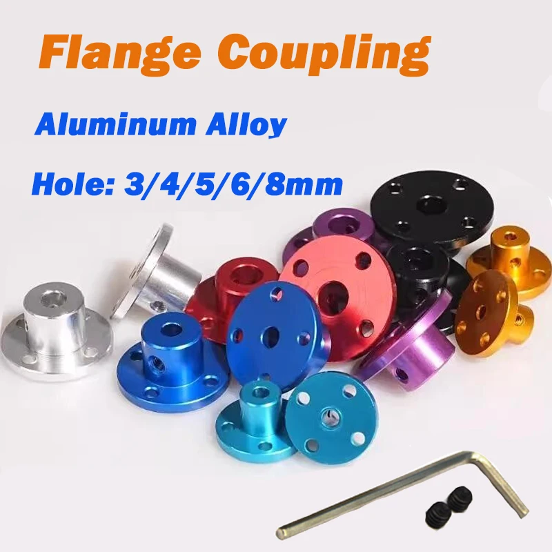 1Pcs 3mm 4mm 5mm 6mm 8mm Aluminium Legierung Starre Flansch Kupplung Motor Guide welle Koppler Motor Stecker 3D Drucker Image
