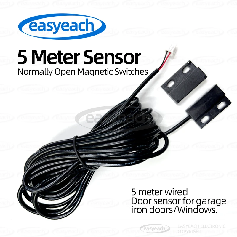 GPS-30 Verdrahtete Tür 5m Sensor NdFeB Magnetische Sensor Schalter Eisen Tür Offen Detektor Garage Rolltor Schalter Wasserdicht im Freien Image