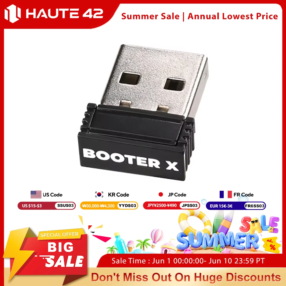Haute42 BOOTER X Gaming-Konverter für Xbox One Xbox Series S/X Hitbox-Controller-Adapter für PC Street Fighter 6 für HautePad Image