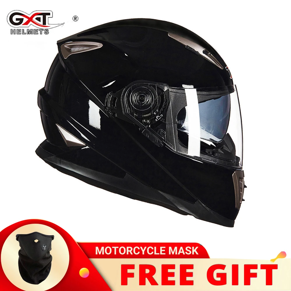 GXT Clown Integral-Motorradhelm, innere Sonnenlinse, Motocross, Casco Moto, leicht, Sicherheit, Straßenrad, schnelles Reiten, Casque Moto Image