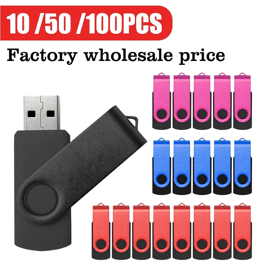 10/50/100 Stück USB-Stick mit Gratis-Logodruck, 2.0 USB-Flash-Laufwerk 4GB 8GB 16GB Speicherstick Pendrive 32GB 64GB 1GB USB-Stick Flash-Disk U-Disk Image
