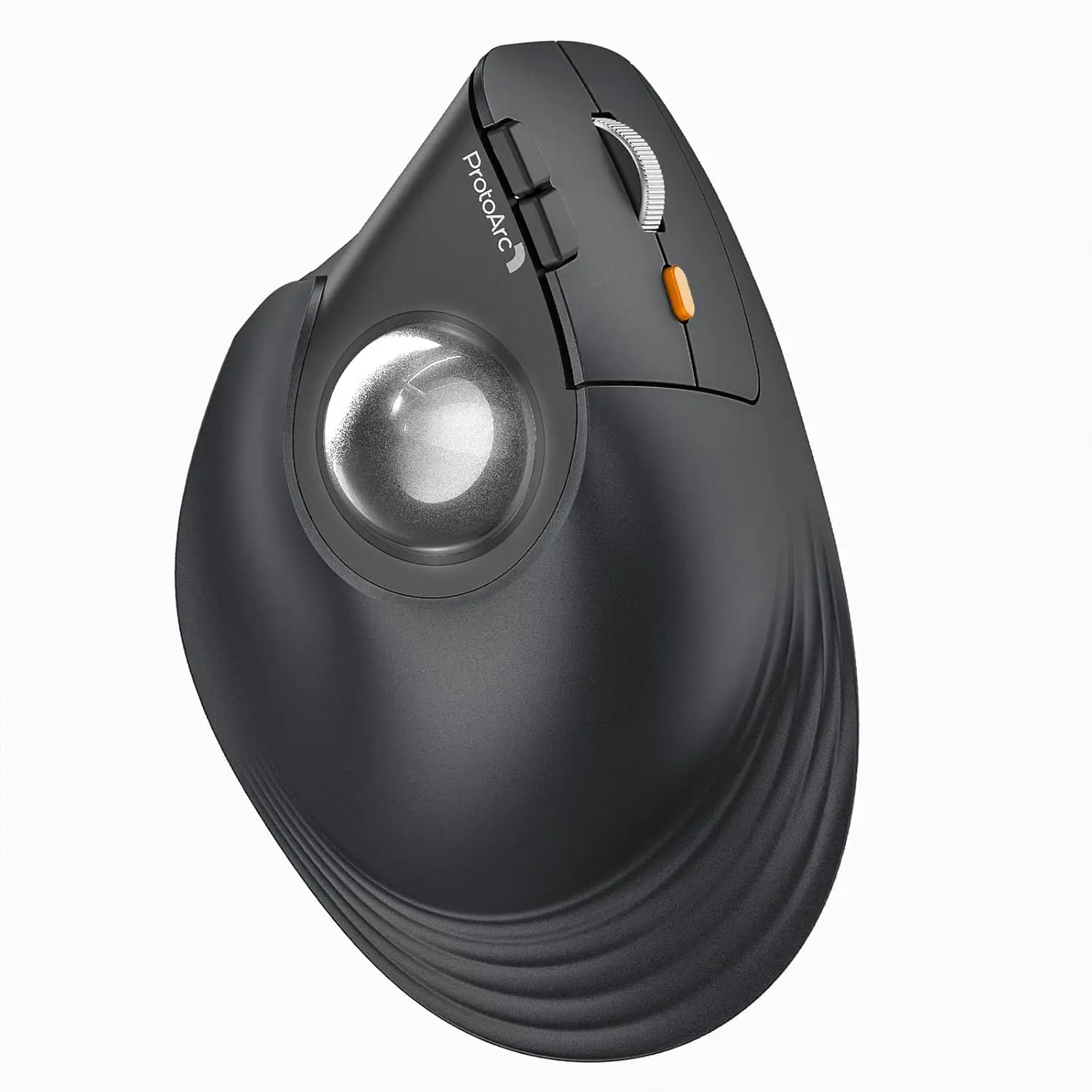 ProtoArc Vertikale kabellose Trackball-Maus EM05 NL Bluetooth Ergonomische Rollerball-Maus Wiederaufladbare Computer-Laptop-Daumenmaus Image