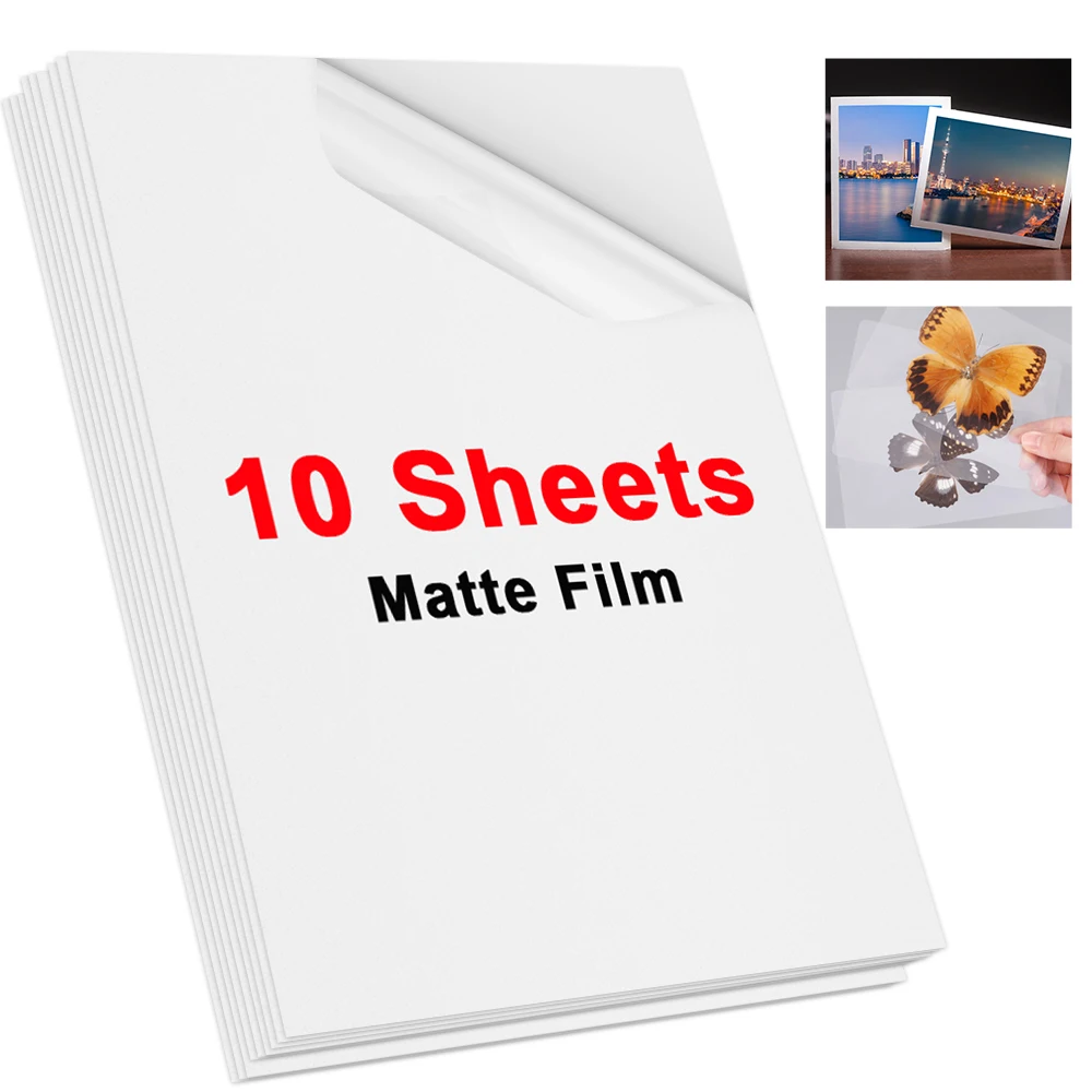 10 Blatt kalte Lamini folie a4 transparente holo graphische Folie glänzende Punkt Stern Glasscherben DIY Paket karte Foto Lamini folie Image