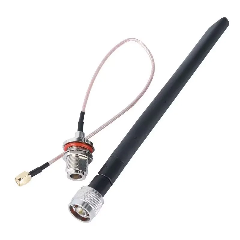 868 MHz 915 MHz LoRa Externe Gummistangenantenne Datenübertragungsantenne N-Stecker High Gain 5 dBi Signalverstärkung Enhancer Image