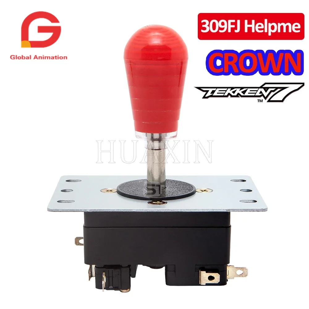Original Korean CROWN 309 FJ Helpme Joystick Fighting Rocker mit 8-poligem Mikroschalter für Jamma PC Arcade Game Tekken 7 PS3 XBOX