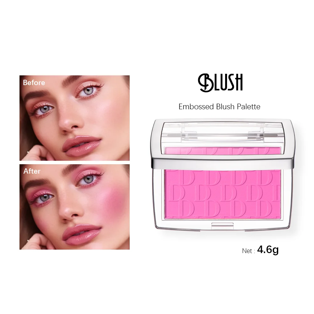 Rouge Matte Natürliche Wangen Tönung Erhellen Gesicht Wasserdichte Gesicht Konturierung Kosmetik Rouge Pulver Weiche Weibliche Make-Up Für Wangen Image