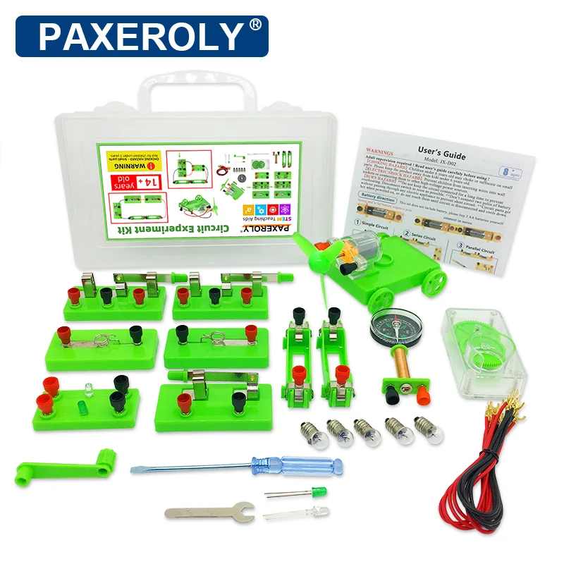 Elektrische Schaltkreissets für Schüler für den Physikunterricht, Schullabor, Lernen, elektromagnetische Experimente, Lehrmittel, wissenschaftliches Spielzeug Image