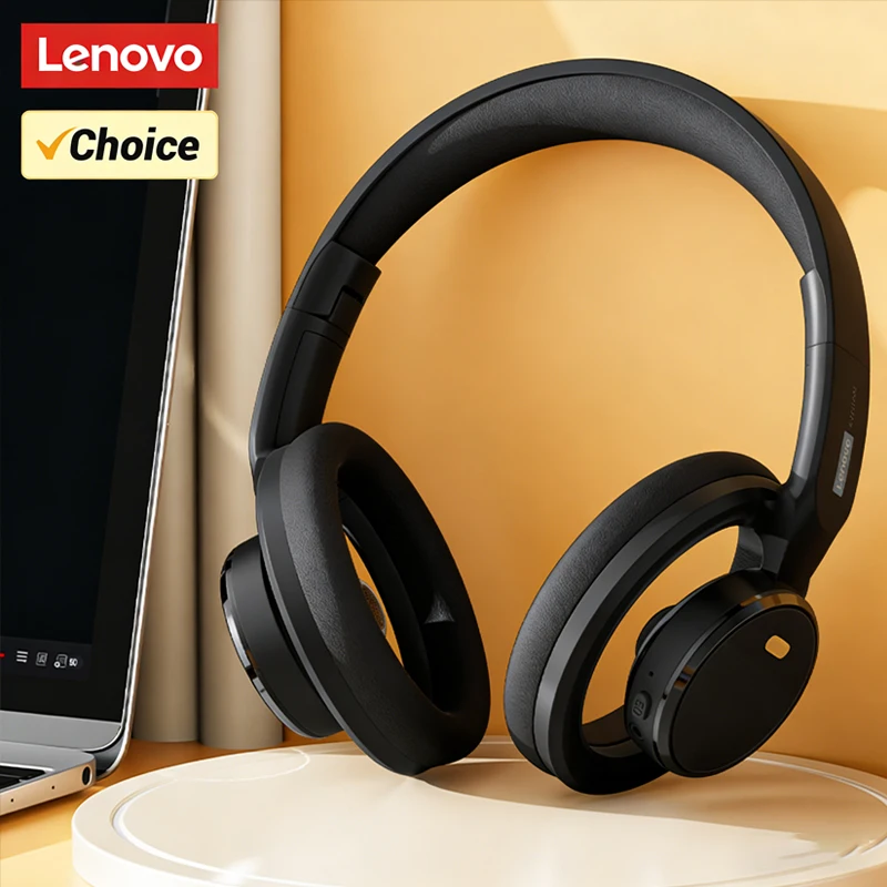 Choice Lenovo Gaming Headset, kabellose Bluetooth 6.0-Kopfhörer, faltbarer Sport-Over-Ear-Kopfhörer mit HD-Mikrofon, Geschenke LS116 Image