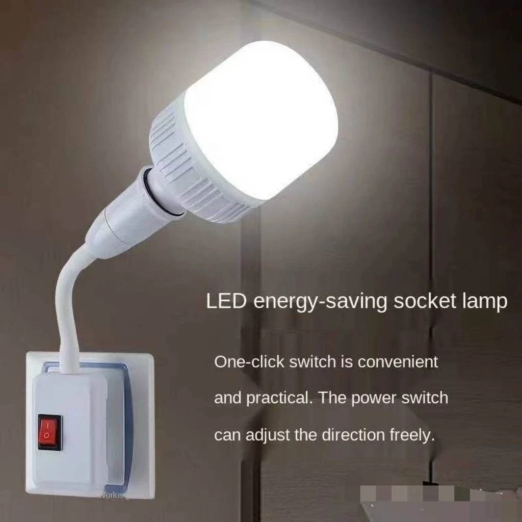 Flexible E27 Lampenfassung Extender E27 Lampe Rotierenden Basis Lampe Halter Lampenfassung Basis Lampe Halter LED Licht Adapter Dropshipping