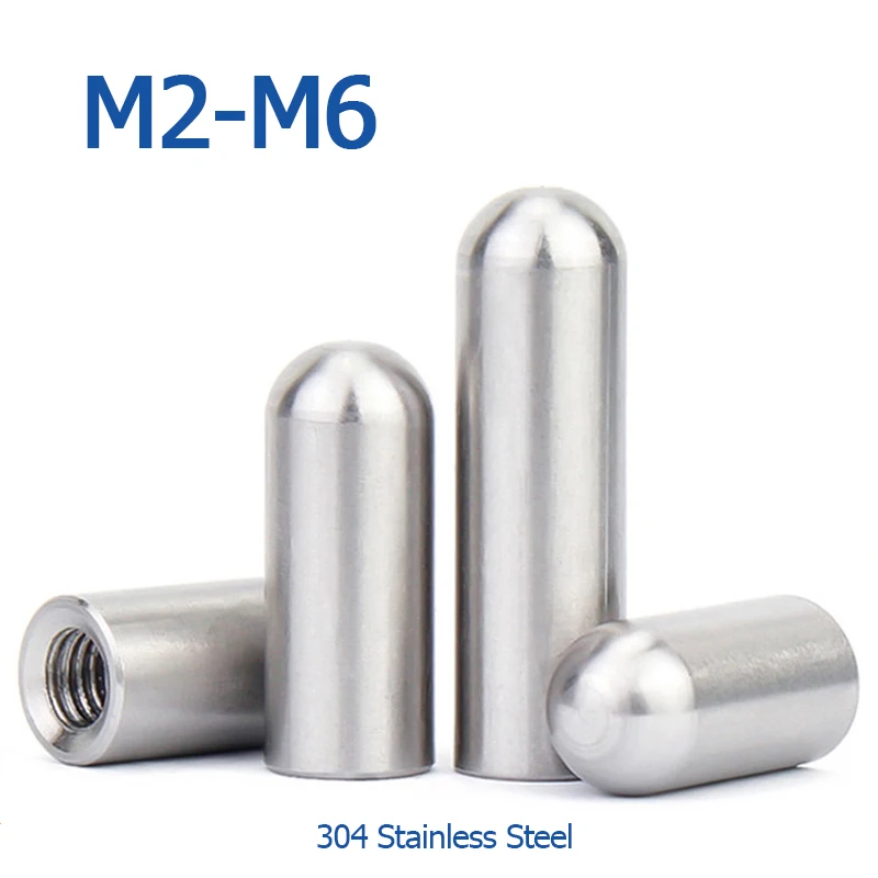 304 Edelstahl M2 M2,5 M3 M4 M5 M6 Innengewinde Zylinderstift Innenzahnpositionierungszylinder Standortdübel GB120 Image