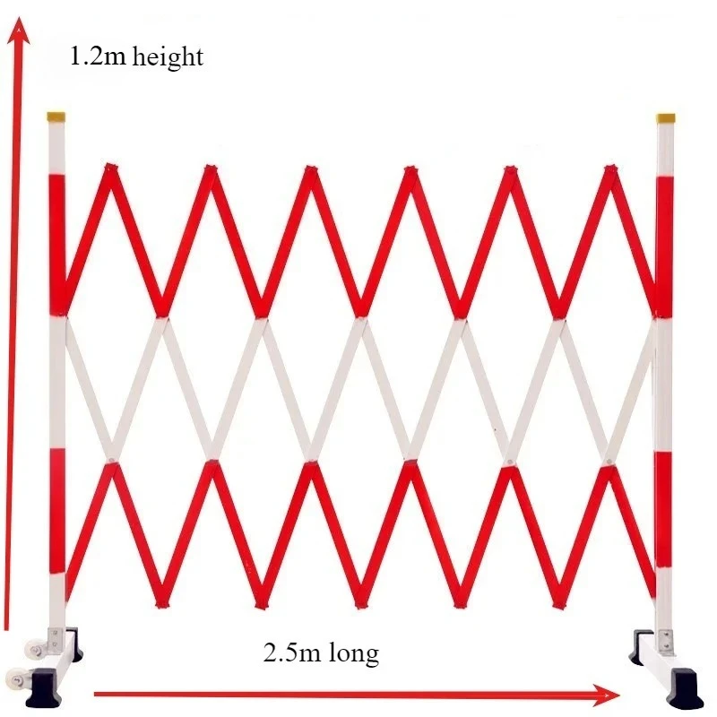 1,2*2,5m Langlebiger FRP-Platten-Schiebezaun Beweglicher Elektrischer Baustellen-Sicherheitszaun Harte Isolationsbarriere Image