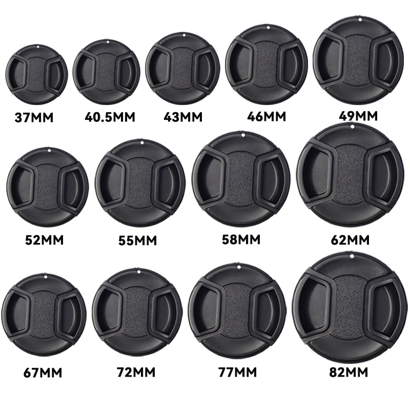 Kamera-Objektivdeckel, hochwertig, 40,5 mm, 49 mm, 52 mm, 55 mm, 58 mm, 62 mm, 67 mm, 72 mm, 77 mm, 82 mm, Snap-on-Objektivdeckel vorne für Kamera Image