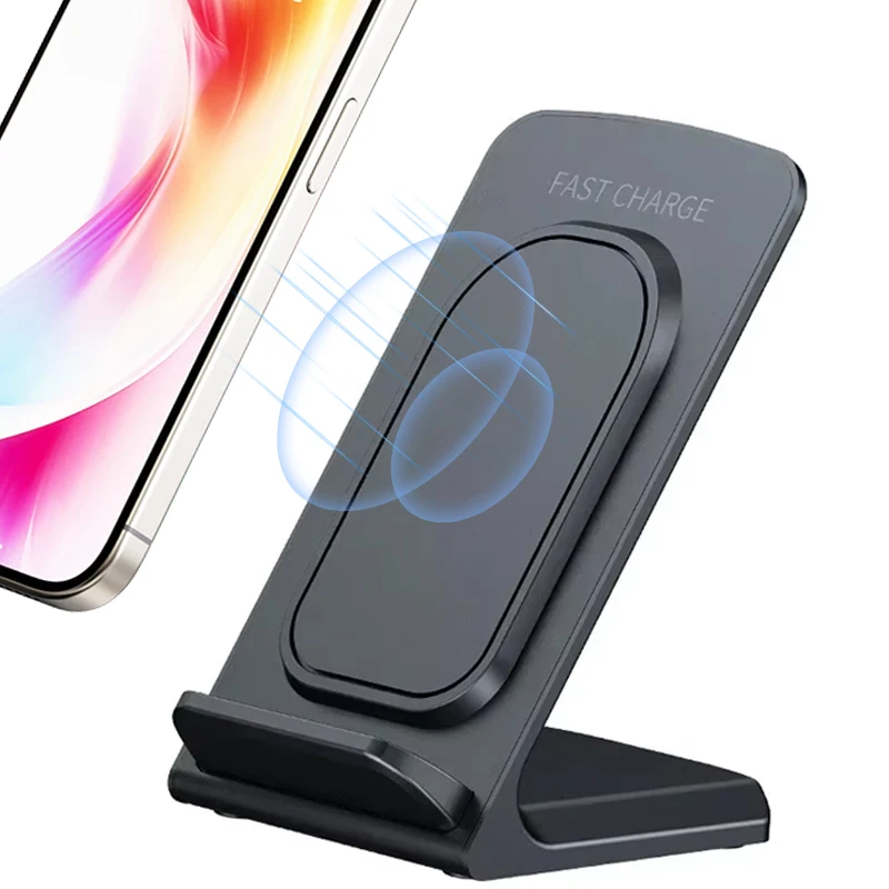 Kabelloser Ladeständer für den Schreibtisch – Smartphone-Ladestation für iPhone 17~12, Samsung S25 S24, Xiaomi – Schnelle Ladestation für Smartphones