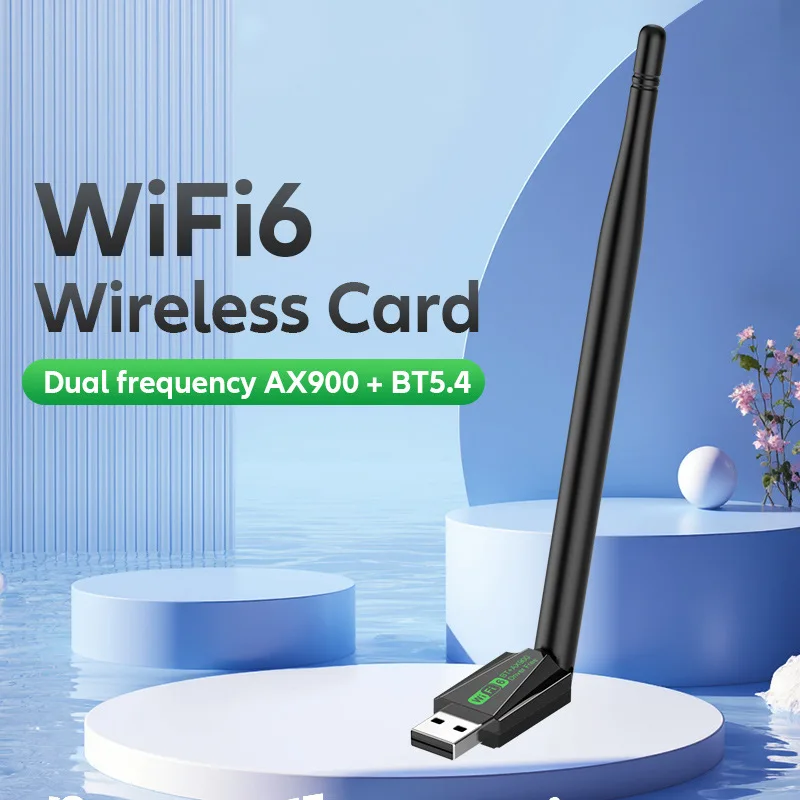 WiFi 6 USB-Adapter AX286 Netzwerkkarte Dongle 2,4GHz 802.11AX Antenne Signalempfang für Laptop Windows 10/11 Treiberlos Image