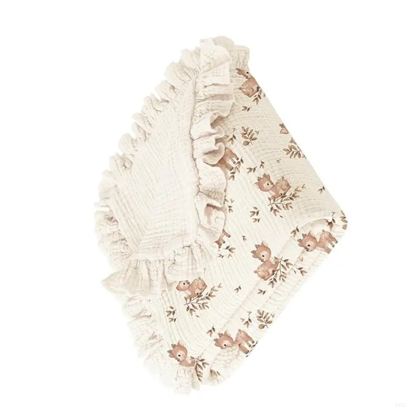 581f Baumwollbaby Swaddles Wickeln Kinderklima -Decke Weiches Badetuch Image