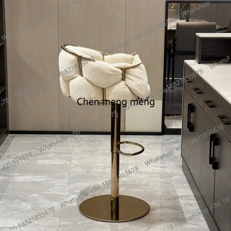 Accent Counter Barhocker, Design, verstellbar, modern, für Schlafzimmer, minimalistische Barhocker, entspannende Ästhetik, Bancos De Bar Salon Furniture