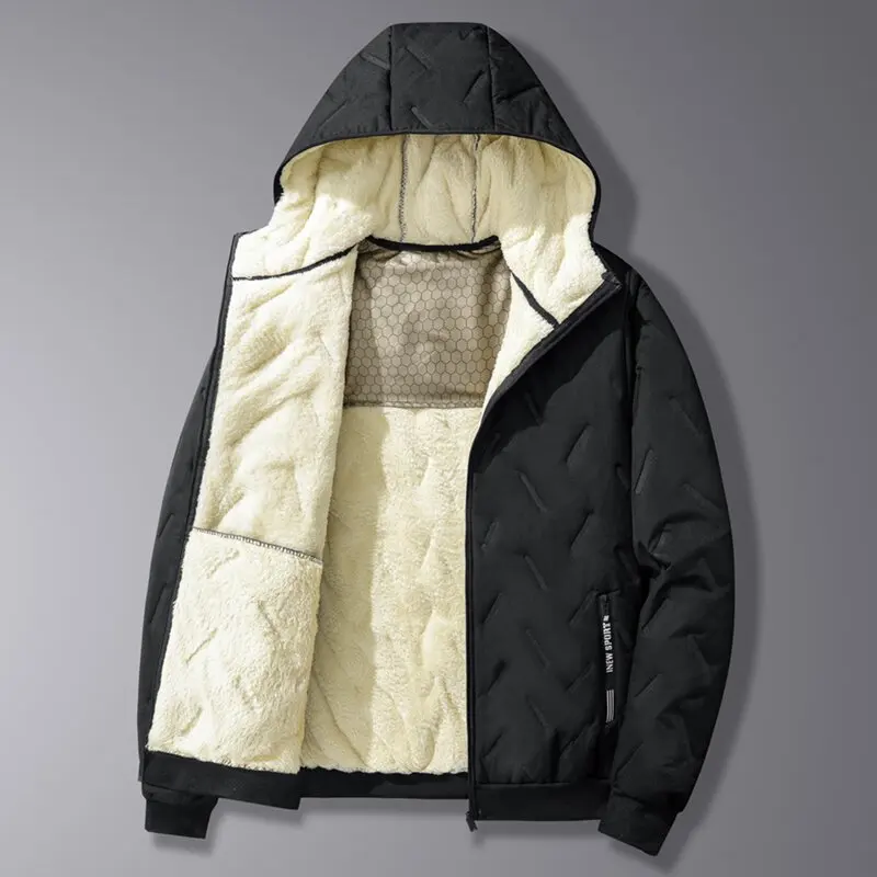 Winter Neue Modische Plüsch Dicke Warme Mit Kapuze Baumwolle Jacke für männer Casual Lose Sport Große Größe Hohe Qualität Mantel m-8XL