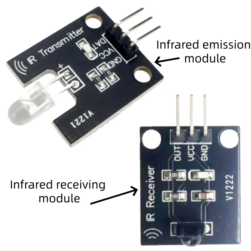 1–10 Stück 38 kHz Infrarot-Sender-Empfänger-Sensormodul für Arduino ESP32 DIY elektronische Projekte Image