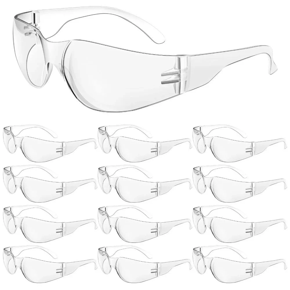Klare Schutzbrille Antibes chlag schutzbrille für Männer Frauen kratz-und schlag fester Augenschutz für Arbeit, Labor (10 stücke) Image