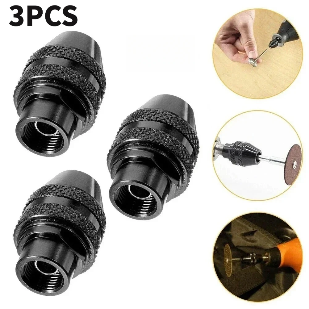 3-teiliges Multi-Schnellwechsel-Spannfutter, universeller Ersatz, 0,8–3,2 mm, für Dremel 4486 Rotationswerkzeuge Image