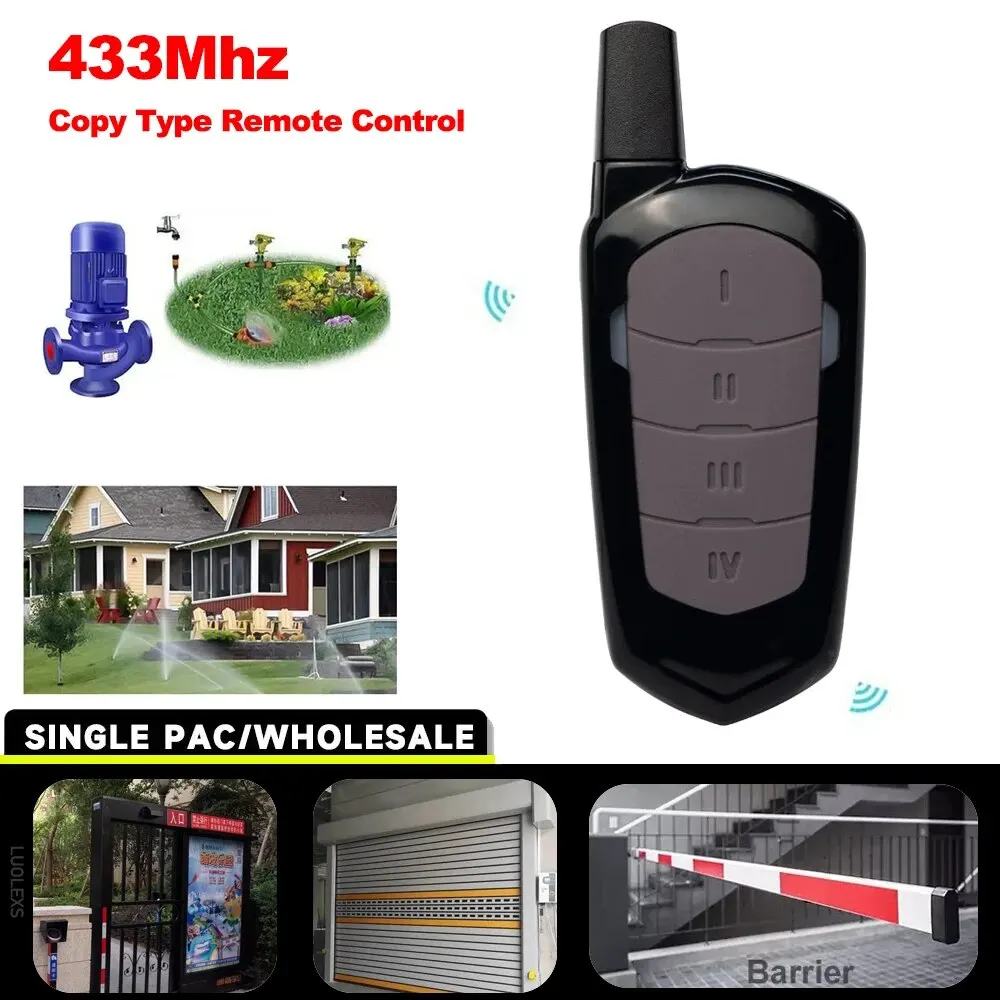Garagen-Fernbedienungs-Duplikator, 433 MHz, Tor- und Türbefehlsöffner, 433 92 MHz, elektrischer Rolling-Code, Klonzugang, Portal, fester Code Image