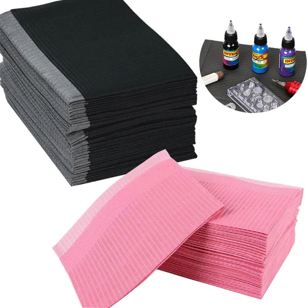 20/30 stücke Tattoo Sauber Pad Matte Wasserdichte Medizinische Papier Nail art Tisch Pads Für Pfropfen Wimpern Werkzeuge Tattoo Zubehör Image