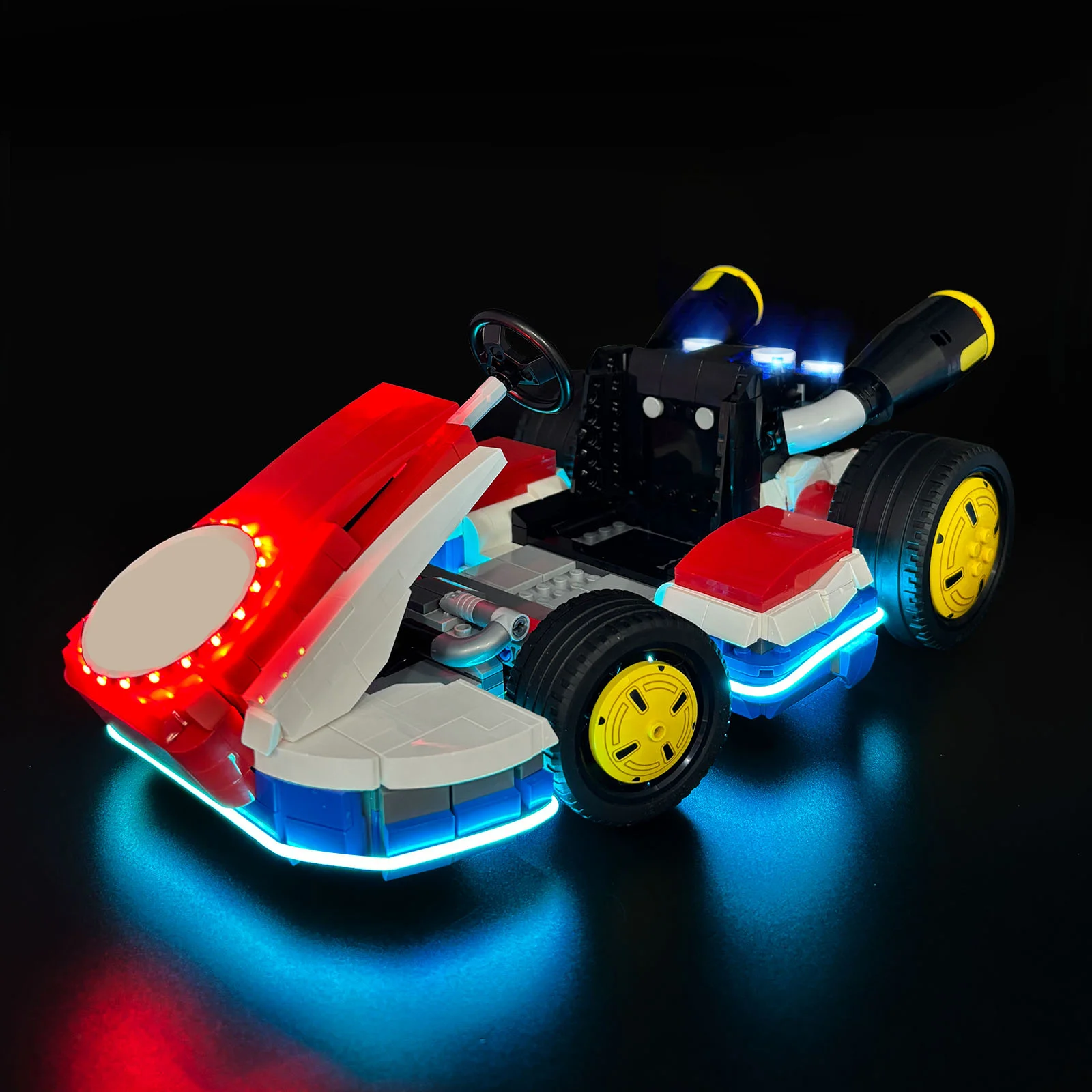 LYBMTWF LED-Beleuchtungsset, kompatibel mit Lego 72037 Mario Kart Mario und Standard-Kart-Bausteinen (Modellsteinen NICHT im Lieferumfang enthalten) Image