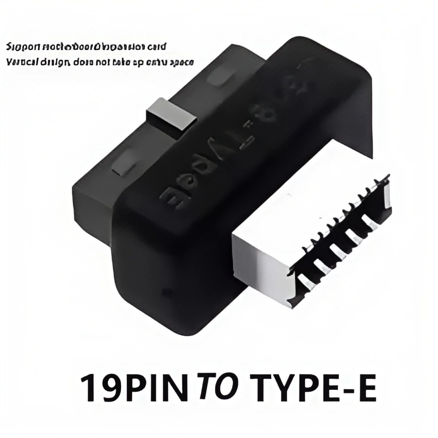 USB 3.0 20-Pin auf Typ E-Adapter – USB 3.1 Typ C Frontplatten-Header-Konverter für Motherboard Image