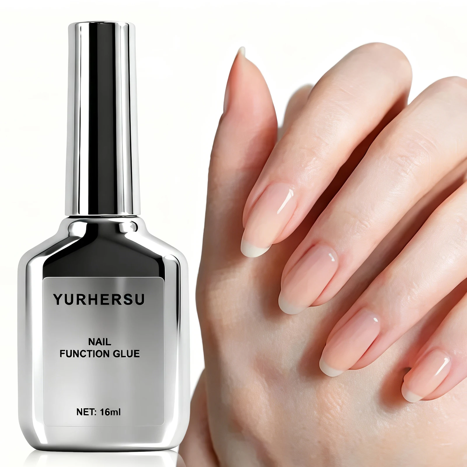 Nagelfunktionskleber Superstarkes UV-LED-Gel für künstliche Nagelspitzen, Verlängerungen und Strass-Kleber Image