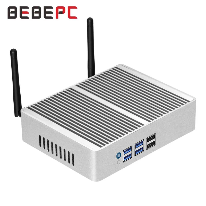 BEBEPC Mini-PC mit Inter Core i7-4500U/i5-5300U Barebone Kit, unterstützt WiFi Linux Compact Computer für Industrial Win10Pro Ready