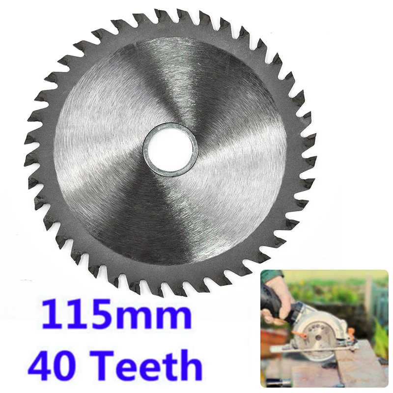 1pc 4/4,5 Zoll 115mm 40 Zähne Legierung Kreissäge Klinge Schneiden Holz 40 Zähne Für Winkel schleifer Holz Kunststoff Power Werkzeuge Teile Image