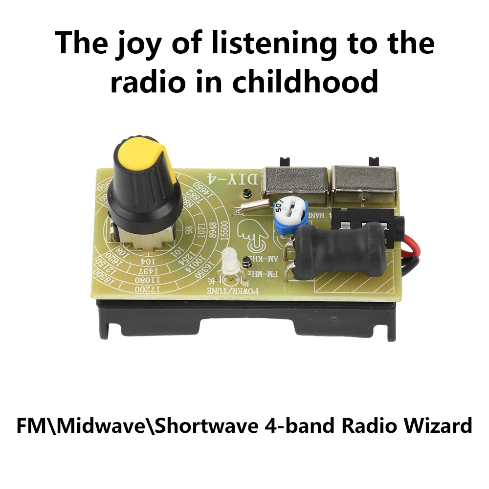 4-Band Digital FM MW SW Radio AM FM Mittelwellen-Kurzwellen-Empfänger Übertragungen Kopfhörer-Radiomodul Antenne Lautstärke Einstellbar Image