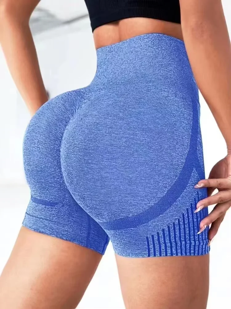 Frauen Yoga Shorts Hohe Taille Workout Shorts Fitness Yoga Lift Butt Fitness Damen Yoga Gym Running Short Hosen Sportswear Image