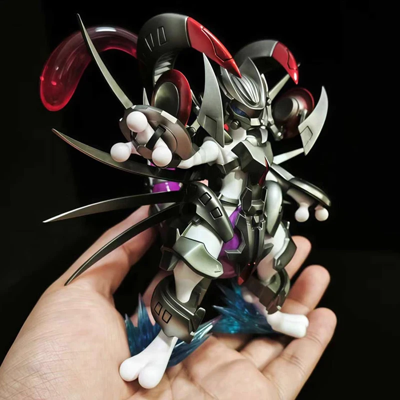 14CM Anime Pokemon Dragon Nest Armored Mewtwo GK Actionfiguren Desktop-Ornament Sammlerstück Modellstatue Exquisite Spielzeuggeschenke Image