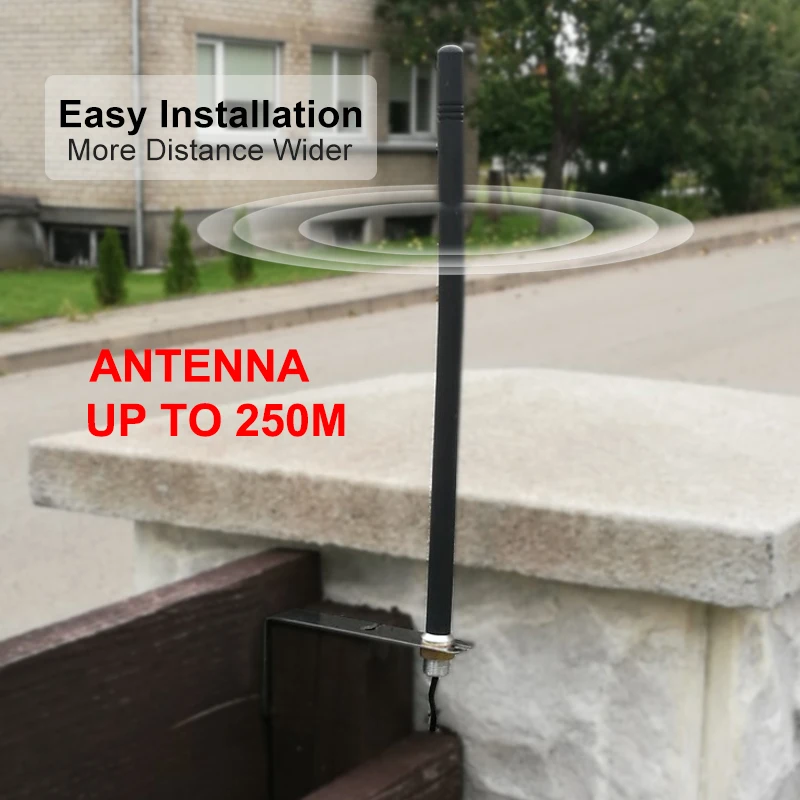 433 MHz Antenne 433 MHz Antenne für Tor Garage Radio Signal Booster Wireless Repeater, Torsteuerung Antenne 433,92 MHz Image