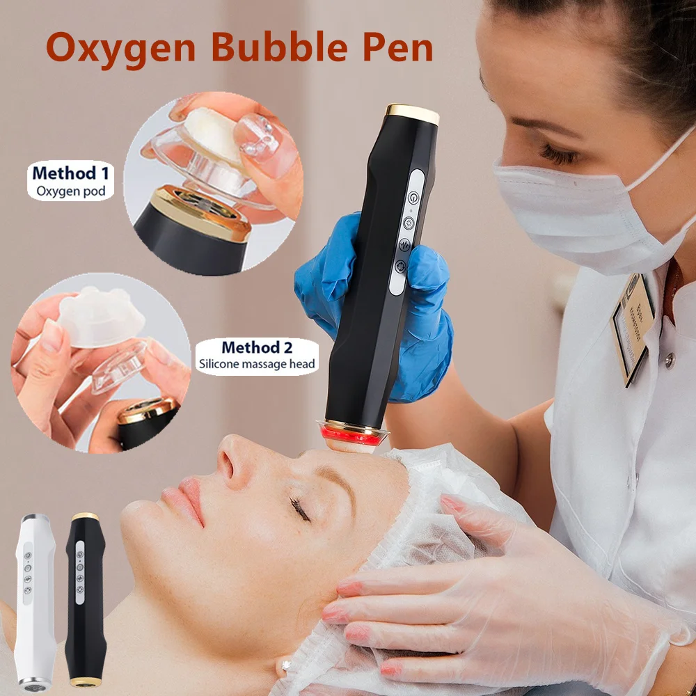 Sauerstoff Blase Stift CO2 Sauerstoff Tragbare Gesichts Maschine CO2 Gel Gesichts Hautpflege Gerät Gesichts SPA CO2 Blase Sauerstoff Schönheit Maschine Image