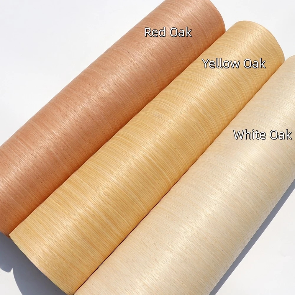 58 x 250 cm Eichenholzfurnier mit gerader Maserung für DIY-Möbel, Schranktür, Wandpaneel, Innenhandwerk, Dekoration Image
