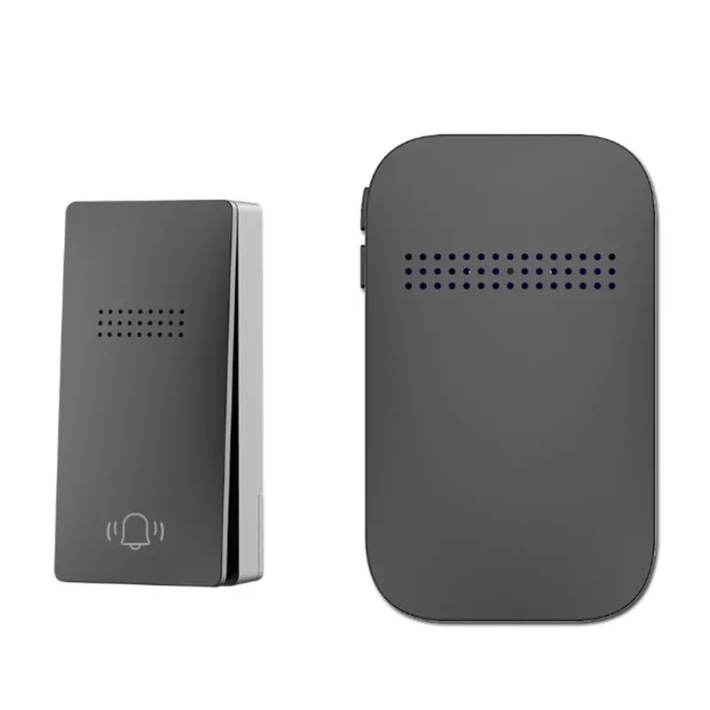 【NEU A09R!】 EUR-Stecker Kabellose Türklingel Klingelsets Ohne Batterie Wasserdichter Stecker-Taster Smart-Türklingel für Zuhause EU Image