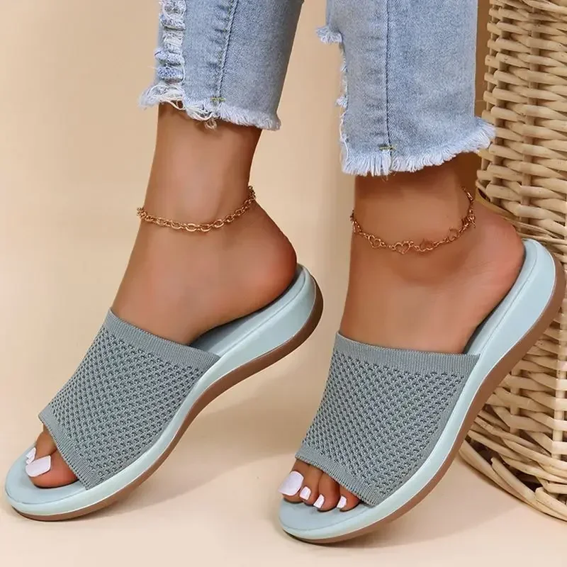 Frau Sandalen Schuhe Sommer Party frauen Sandalen Outdoor frauen Schuhe Weiche Sandalen Damen Slip Auf Slipper Weibliche Schuhe