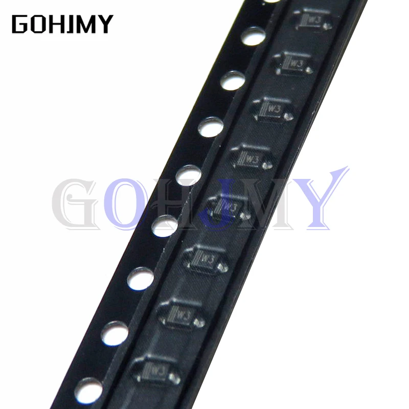 100PCS SMD Zener diode SOD-323 0805 0,25 W SMD Diode BZT52C10V 3V 3V3 7V5 6V8 5V6 5V1 4V7 12V 10V 15V 16V 18V 20V 24V Image