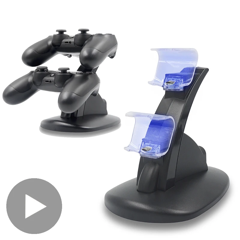 Unterstützung für Sony Playstation PS4 Controller Play Station PS4 Pro Slim Dualshock 4 Ladegerät Steuerung Ladestation Ständer Gamepad Image