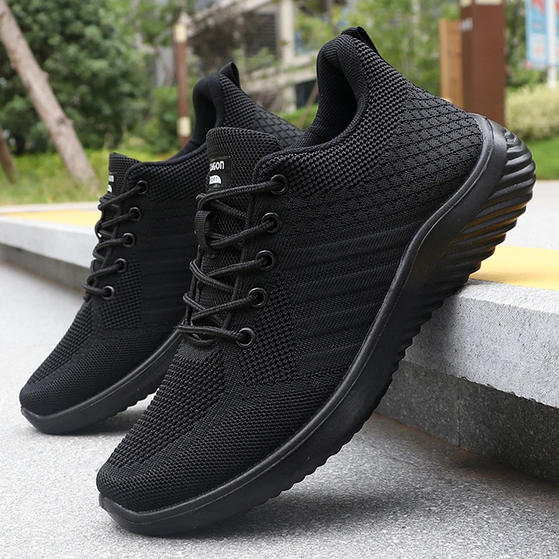 Solide Schnür-Freizeitschuhe für Herren, leichte Outdoor-Sneaker, geeignet für Ganzjahres-Training und -Übungen, leicht, atmungsaktiv, rutschfest, ideal für Freizeit-Wanderbegeisterte Image