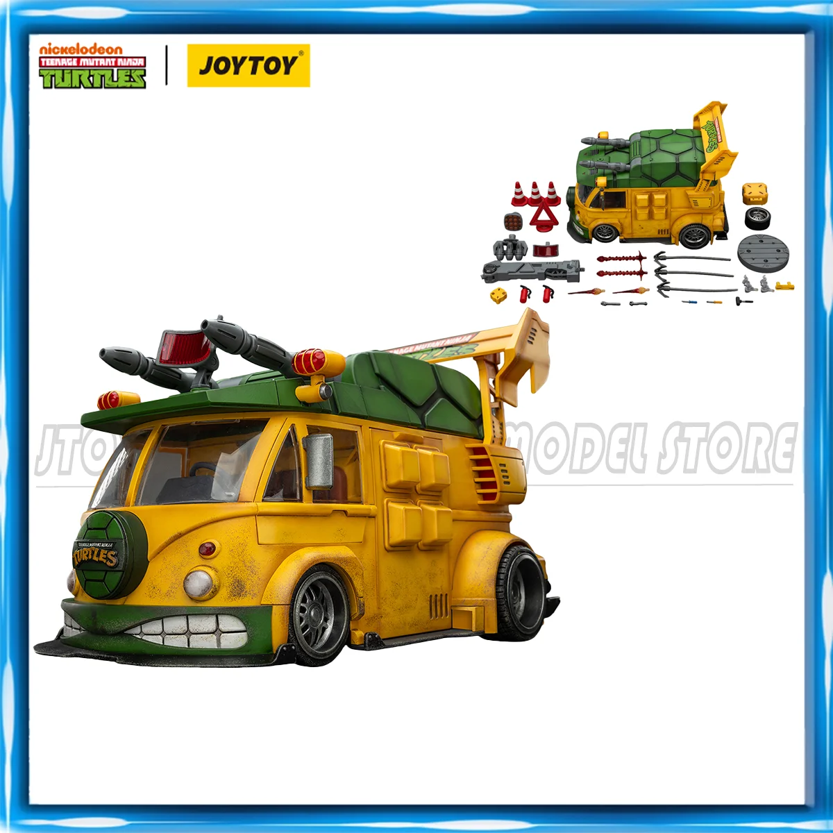 [Vorbestellung] JOYTOY TMNT 1/18 Actionfigur Teenage Mutant Ninja Turtles Turtle Van Roadkill Rodney Figuren Spielzeug Image