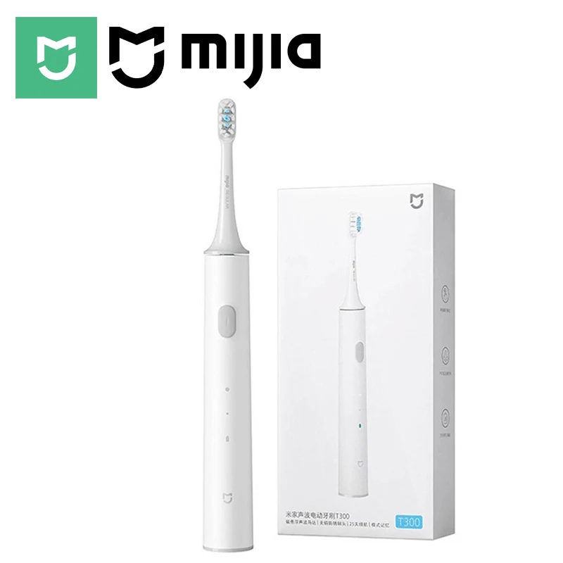 MIJIA T300 Elektrische Zahnbürste, IPX7 wasserdicht, intelligente Schallbürste, Ultraschall-Zahnaufhellung, Zahnbürste für Zahnbürsten Image