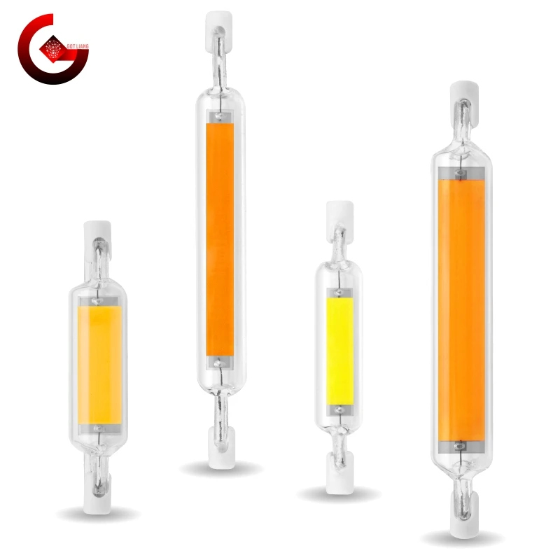 LED-Birne R7S 78 mm 5 W 10 W R7S Strahler 118 mm 10 W 20 W 220 V dimmbare COB-Lampe Licht Glasröhre ersetzen 30 W 50 W 100 W Halogenlampe