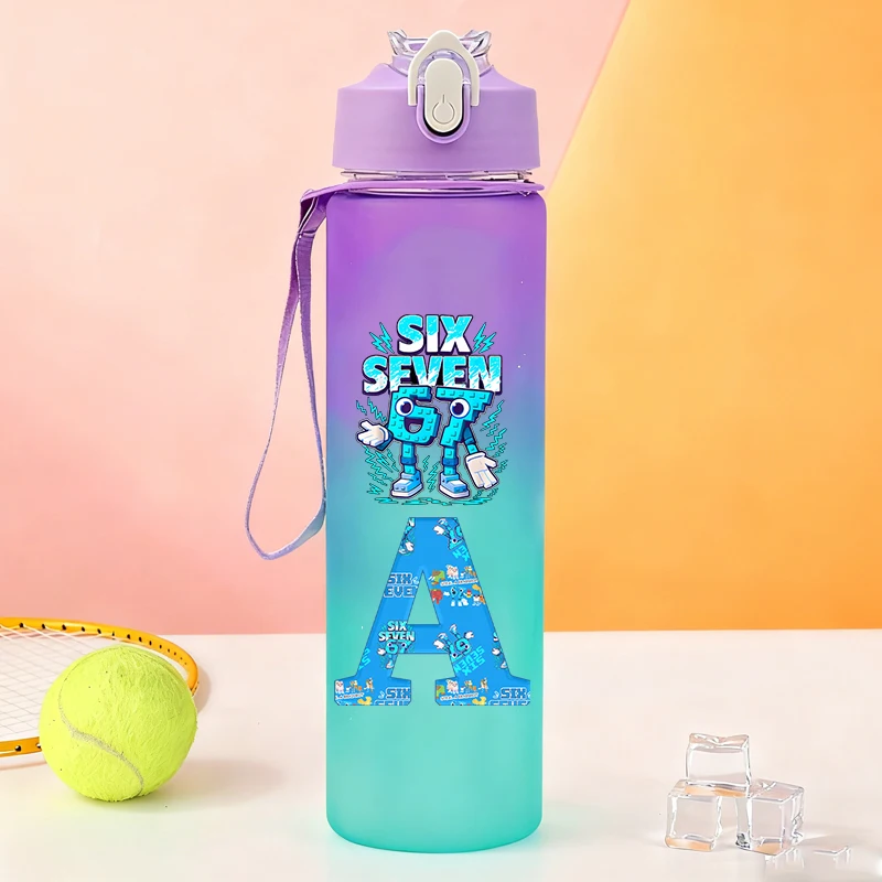 750 ml Steal A Brainrot Sport Wasserflaschen Spiel 67 Six Seven Frosted Bottle Outdoor Travel Gym Fitness Krug Tragbarer Trinkbecher Image