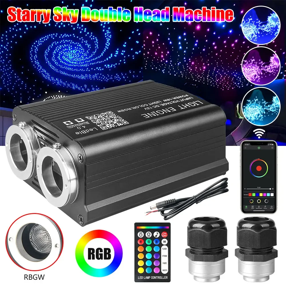 Auto Sternenhimmel Licht Fiber Optic Lichter LED Auto Innendekoration Zubehör Auto Dach Stern Lichter Decke Fiber Optic Licht Image